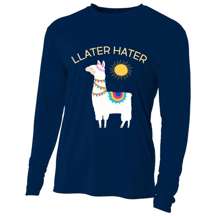 Llater Hater Llama Cooling Performance Long Sleeve Crew