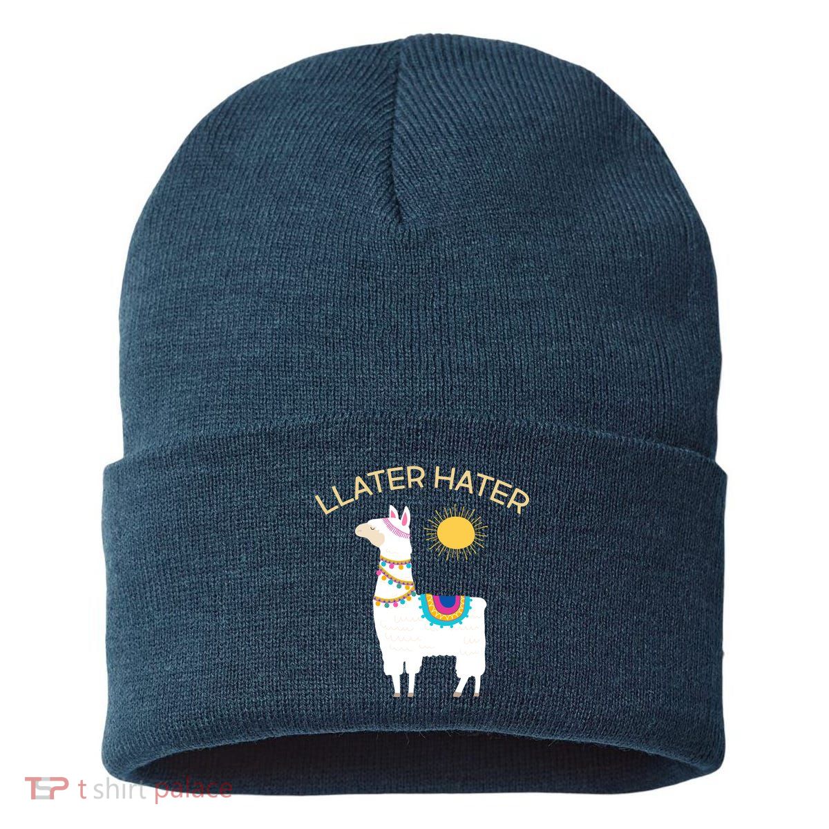 Llater Hater Llama Sustainable Knit Beanie