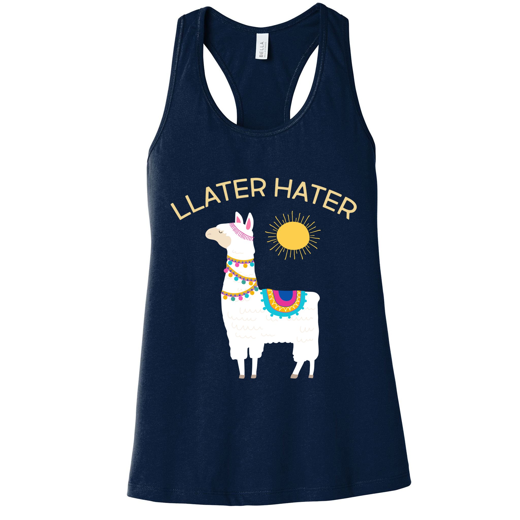Llater Hater Llama Womens Tank Top