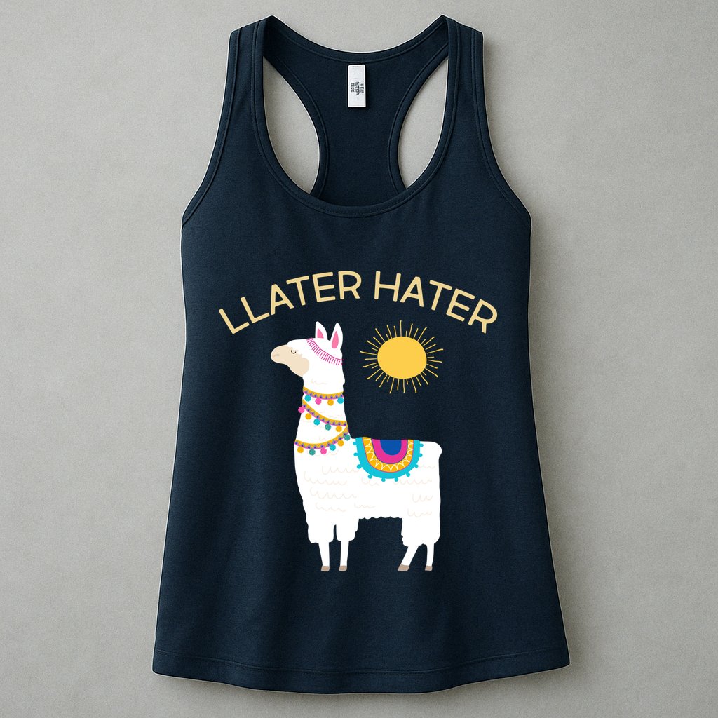 Llater Hater Llama Womens Tank Top