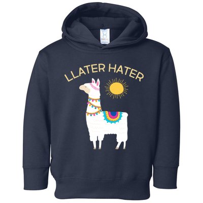 Llater Hater Llama Toddler Hoodie