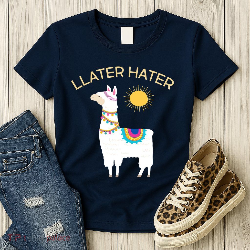 Llater Hater Llama Womens T-Shirt