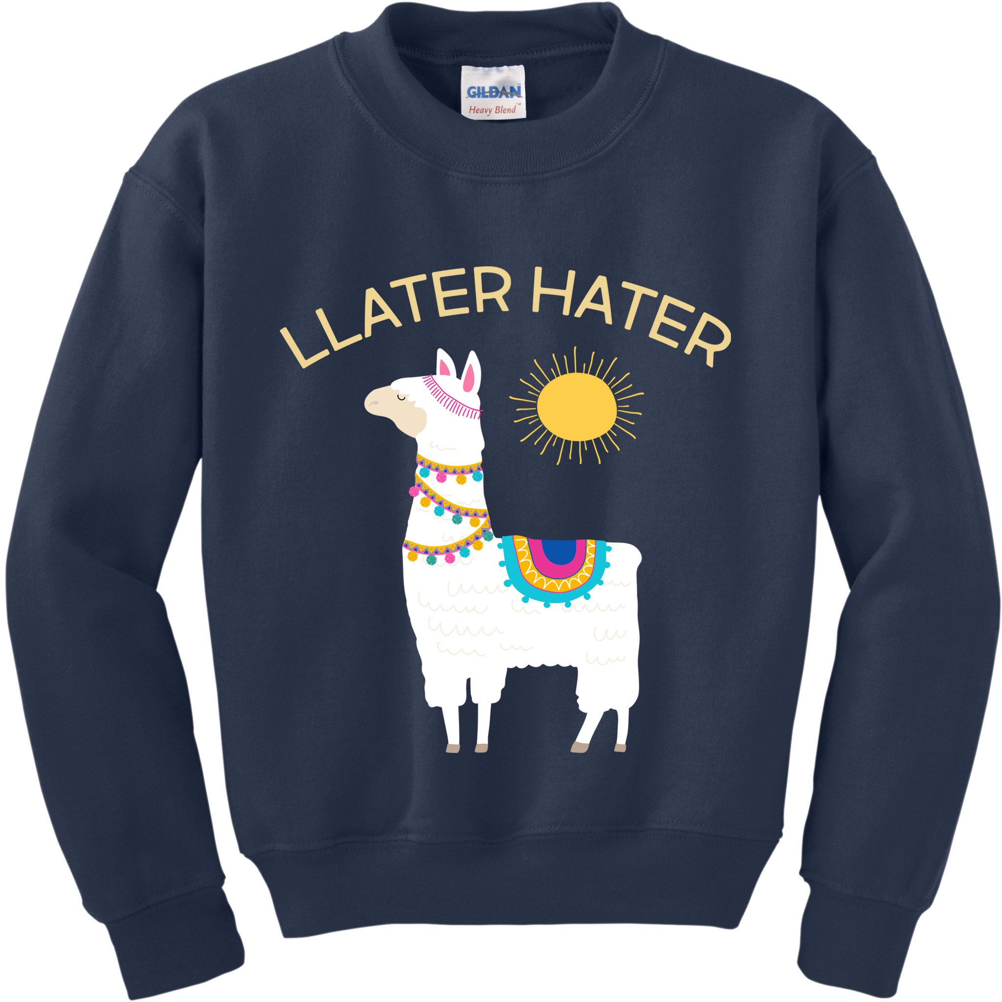 Llater Hater Llama Kids Sweatshirt