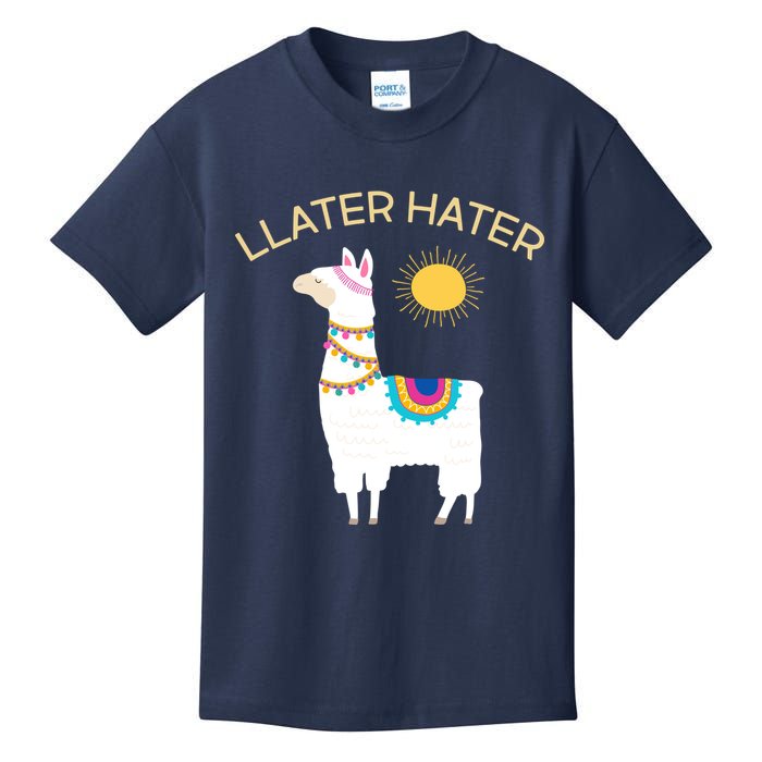 Llater Hater Llama Kids T-Shirt