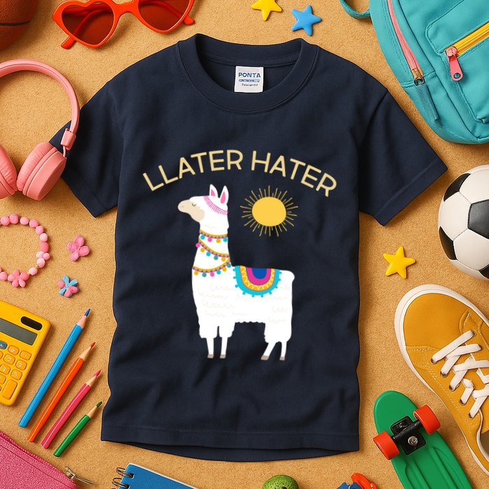 Llater Hater Llama Kids T-Shirt
