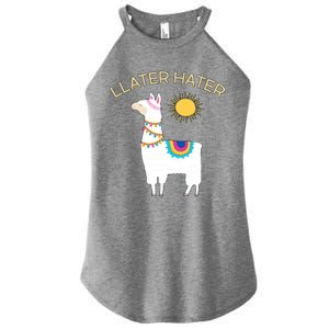 Llater Hater Llama Women's Perfect Tri Rocker Tank