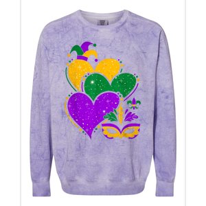 Laissez Les Bon Temps Rouler Happy Mardi Gras Fat Tuesday Colorblast Crewneck Sweatshirt