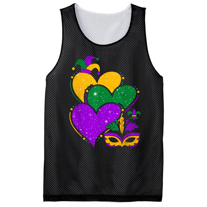 Laissez Les Bon Temps Rouler Happy Mardi Gras Fat Tuesday Mesh Reversible Basketball Jersey Tank