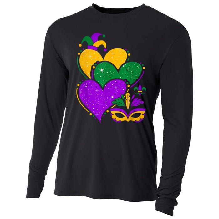 Laissez Les Bon Temps Rouler Happy Mardi Gras Fat Tuesday Cooling Performance Long Sleeve Crew