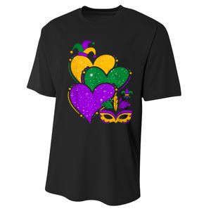 Laissez Les Bon Temps Rouler Happy Mardi Gras Fat Tuesday Performance Sprint T-Shirt