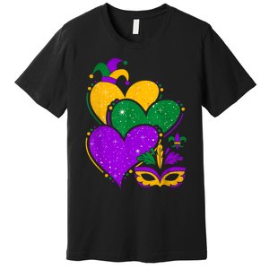 Laissez Les Bon Temps Rouler Happy Mardi Gras Fat Tuesday Premium T-Shirt