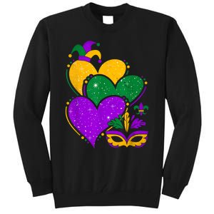 Laissez Les Bon Temps Rouler Happy Mardi Gras Fat Tuesday Tall Sweatshirt