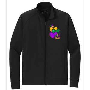 Laissez Les Bon Temps Rouler Happy Mardi Gras Fat Tuesday Stretch Full-Zip Cadet Jacket