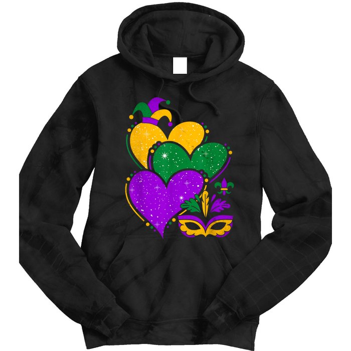 Laissez Les Bon Temps Rouler Happy Mardi Gras Fat Tuesday Tie Dye Hoodie