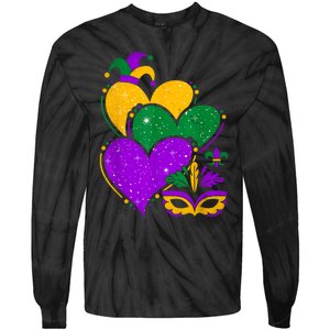 Laissez Les Bon Temps Rouler Happy Mardi Gras Fat Tuesday Tie-Dye Long Sleeve Shirt