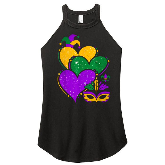 Laissez Les Bon Temps Rouler Happy Mardi Gras Fat Tuesday Women’s Perfect Tri Rocker Tank