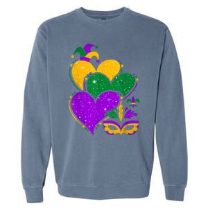 Laissez Les Bon Temps Rouler Happy Mardi Gras Fat Tuesday Garment-Dyed Sweatshirt