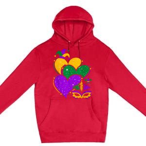 Laissez Les Bon Temps Rouler Happy Mardi Gras Fat Tuesday Premium Pullover Hoodie