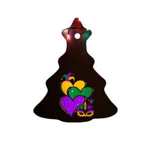 Laissez Les Bon Temps Rouler Happy Mardi Gras Fat Tuesday Ceramic Tree Ornament