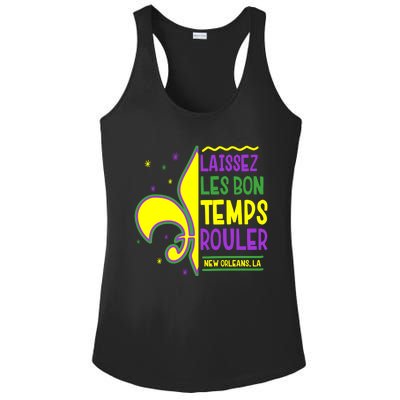 Laissez Les Bon Temps Rouler Let The Good Times Roll Ladies PosiCharge Competitor Racerback Tank