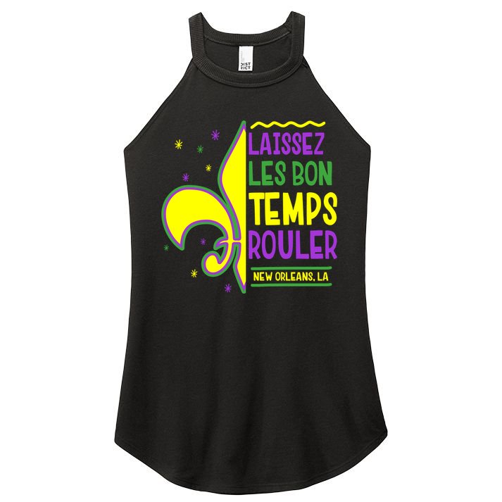 Laissez Les Bon Temps Rouler Let The Good Times Roll Women's Perfect Tri Rocker Tank