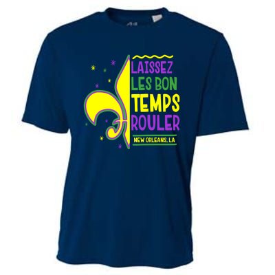 Laissez Les Bon Temps Rouler Let The Good Times Roll Cooling Performance Crew T-Shirt