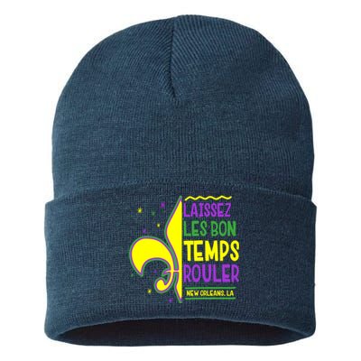 Laissez Les Bon Temps Rouler Let The Good Times Roll Sustainable Knit Beanie