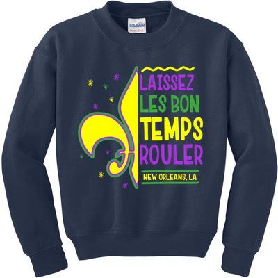 Laissez Les Bon Temps Rouler Let The Good Times Roll Kids Sweatshirt