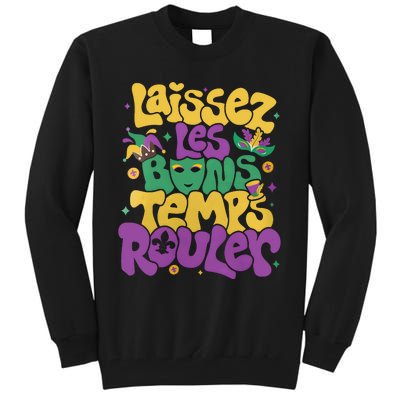 Laissez Les Bons Temps Rouler Mardi Gras Tall Sweatshirt