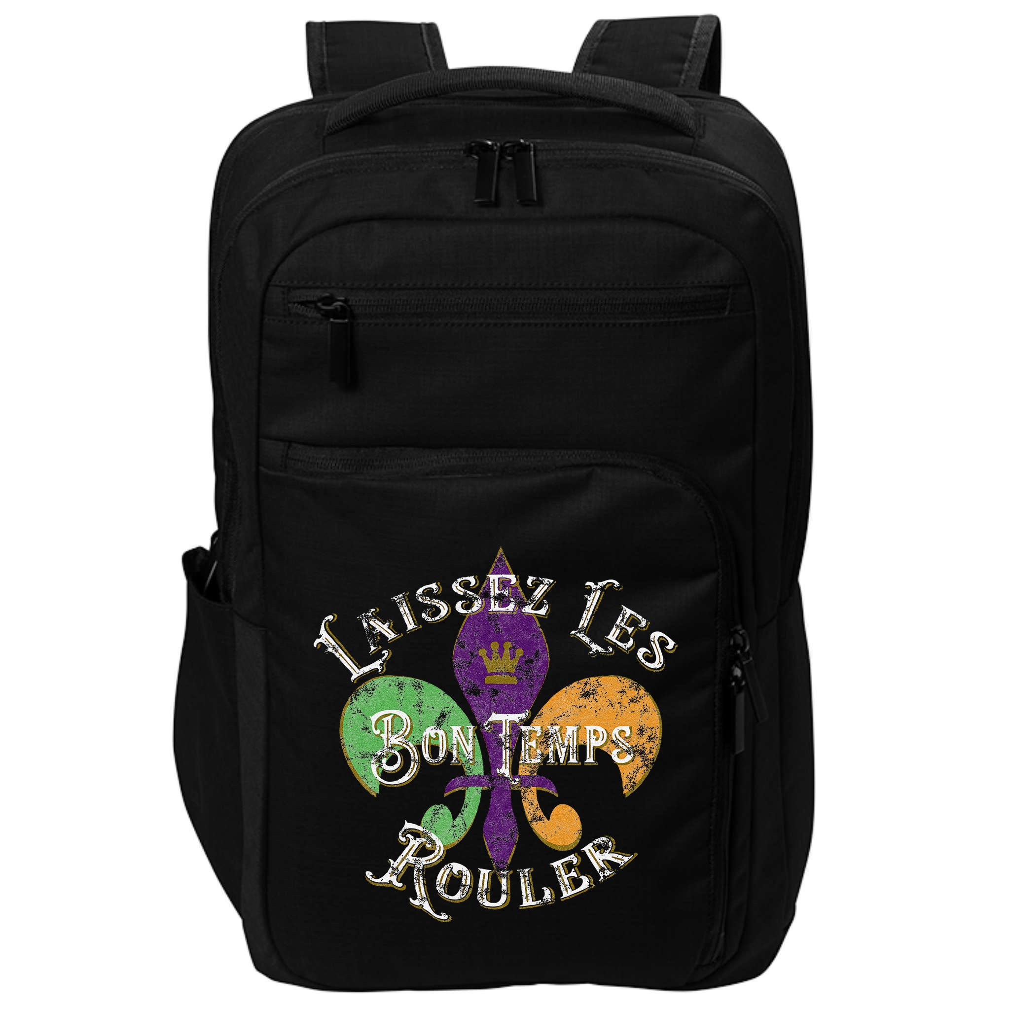 Laissez Les Bon Temps Rouler Mardi Gras 2024 Fleur De Lis Impact Tech Backpack