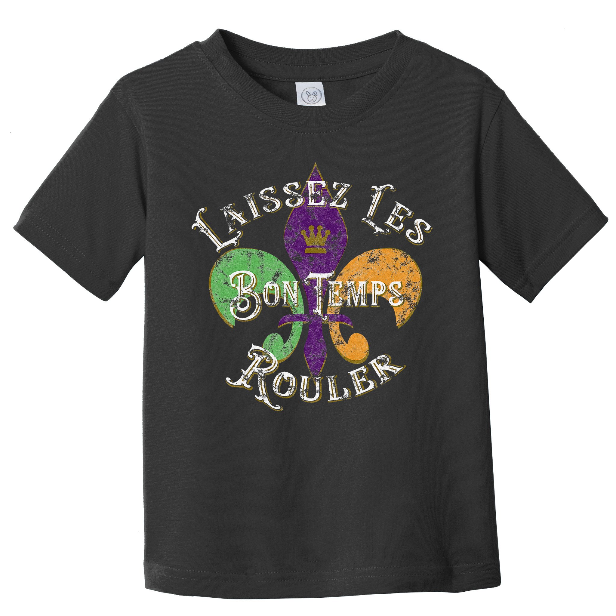 Laissez Les Bon Temps Rouler Mardi Gras 2024 Fleur De Lis Toddler T-Shirt