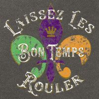 Laissez Les Bon Temps Rouler Mardi Gras 2024 Fleur De Lis Cotton Canvas Backpack