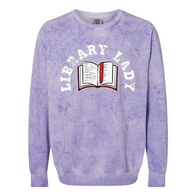 Library Librarian Bookworm Reading Books Colorblast Crewneck Sweatshirt