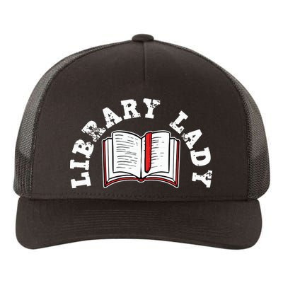 Library Librarian Bookworm Reading Books Yupoong Adult 5-Panel Trucker Hat