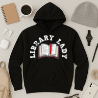 Library Librarian Bookworm Reading Books Hoodie