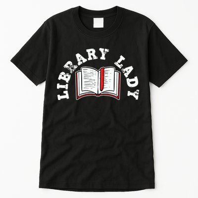 Library Librarian Bookworm Reading Books Tall T-Shirt