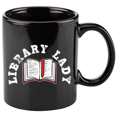 Library Librarian Bookworm Reading Books 11oz C Handle Ceramic Mug