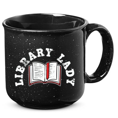 Library Librarian Bookworm Reading Books 15oz Campfire Ceramic Mug
