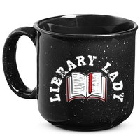 Library Librarian Bookworm Reading Books 15oz Campfire Ceramic Mug