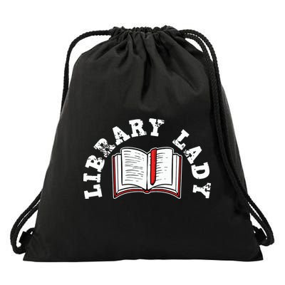 Library Librarian Bookworm Reading Books Drawstring Bag