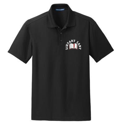 Library Librarian Bookworm Reading Books Dry Zone Grid Polo
