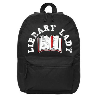 Library Librarian Bookworm Reading Books 16 in Basic Backpack