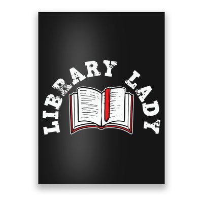 Library Librarian Bookworm Reading Books Poster