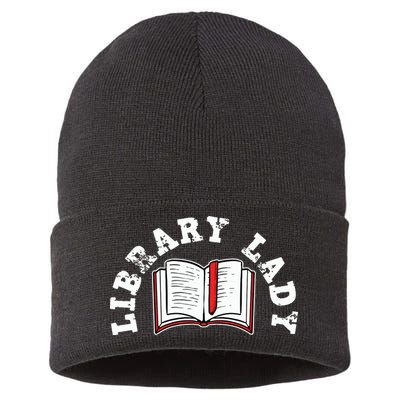 Library Librarian Bookworm Reading Books Sustainable Knit Beanie