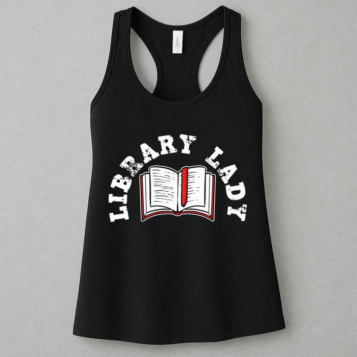 Library Librarian Bookworm Reading Books Womens Tank Top