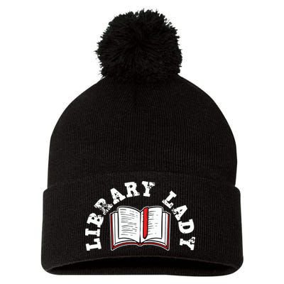 Library Librarian Bookworm Reading Books Pom Pom 12in Knit Beanie