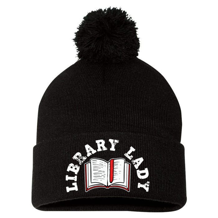 Library Librarian Bookworm Reading Books Pom Pom 12in Knit Beanie
