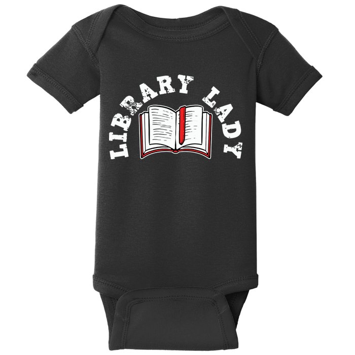 Library Librarian Bookworm Reading Books Baby Bodysuit