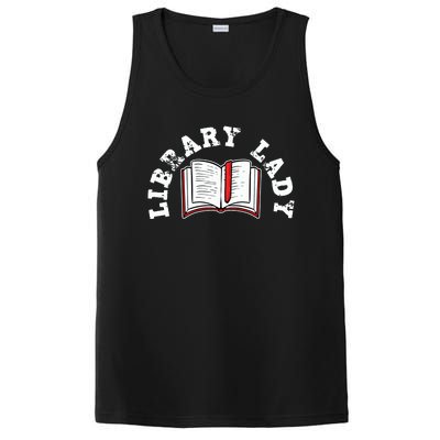 Library Librarian Bookworm Reading Books PosiCharge Competitor Tank