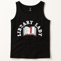 Library Librarian Bookworm Reading Books Tank Top
